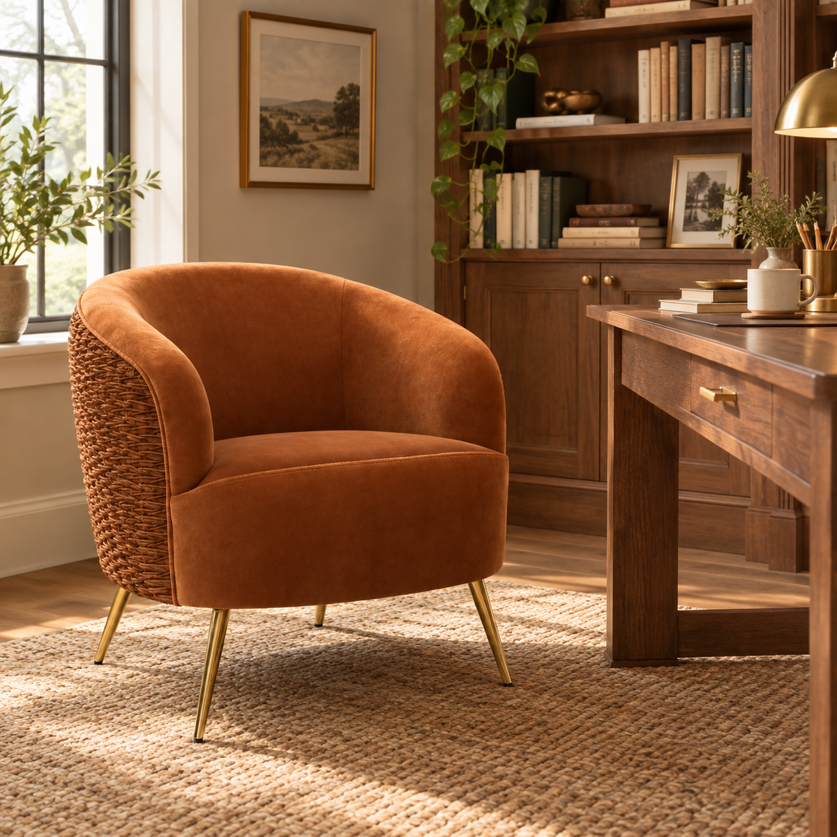 Bold Monkey So Curvy Lounge Chair Orange