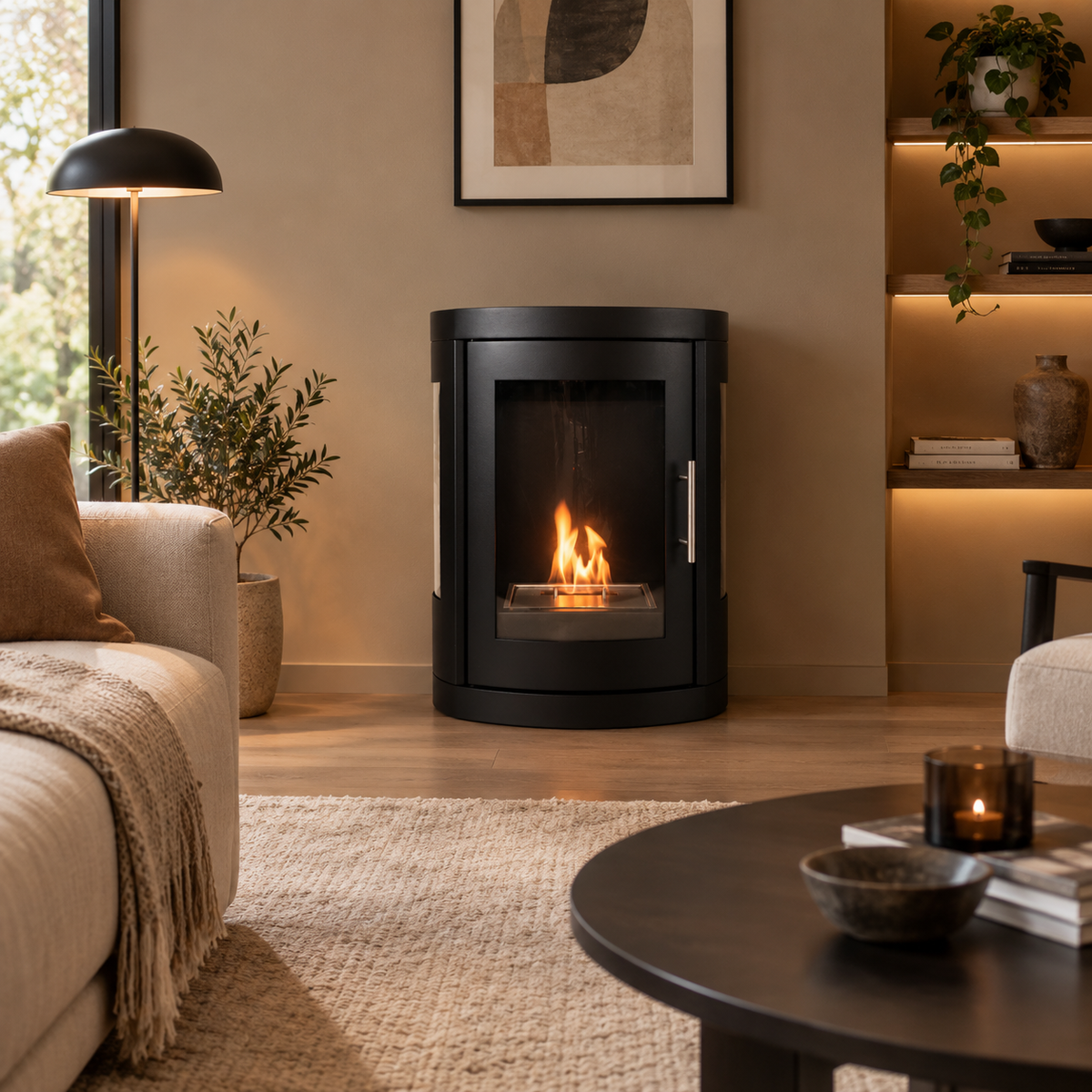 ScandiFlames Oregon Wall-Mounted Bioethanol Stove