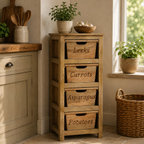 Carved Kitchen Cabinet