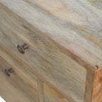 Nordic Style 4 Drawer Multi Bedside table