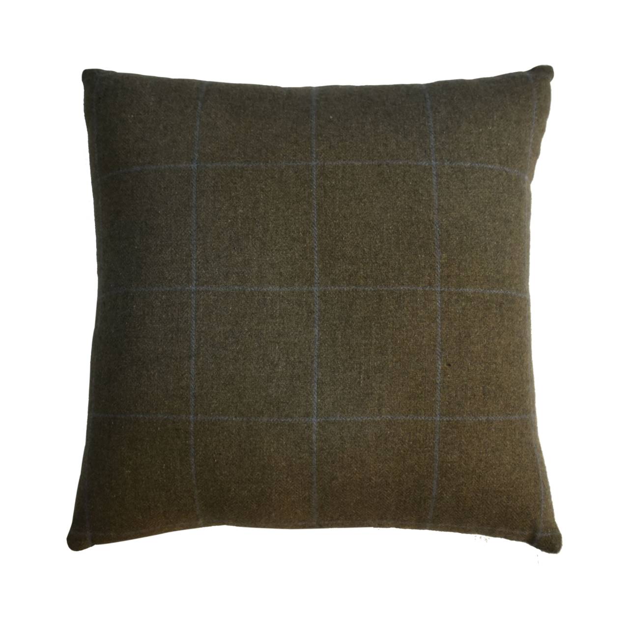 Quinn Cushion Set of 2 – Green Olive Tartan & Green Velvet