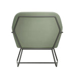 HO+ME Charles Armchair In Sage Velvet And Matte Black