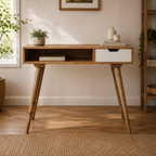 White Drawer Writing Desk