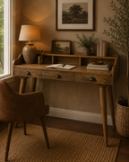 Gallery Back Shell Writing Desk