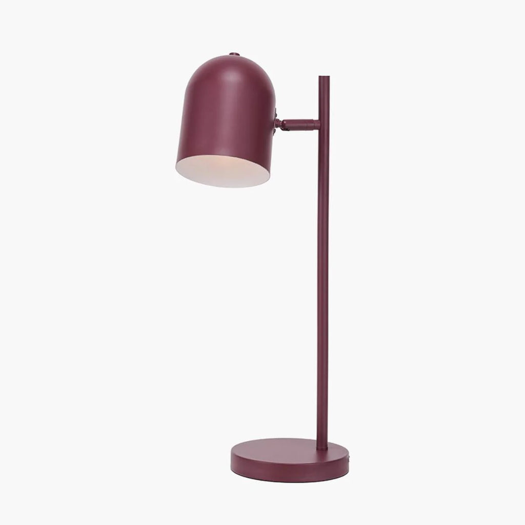 Pacific Lifestyle Finn Mulberry Metal Cloche Headed Table Lamp