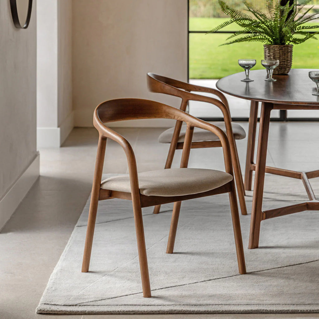 Gallery Direct Madrid Dining Chair Walnut 2PK