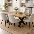 Live Edge Collection Light Acacia River Dining Table