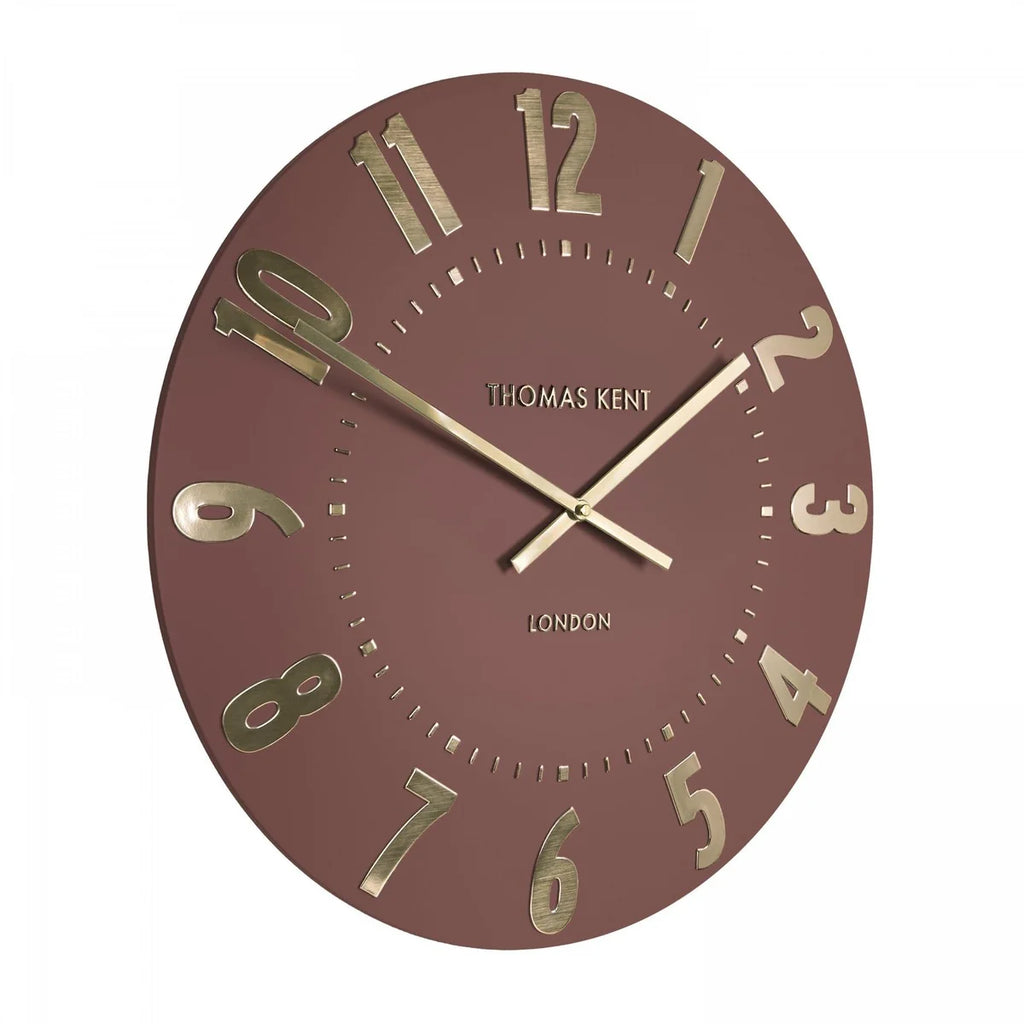 Thomas Kent Mulberry 50cm Large Wall Clock - Auburn