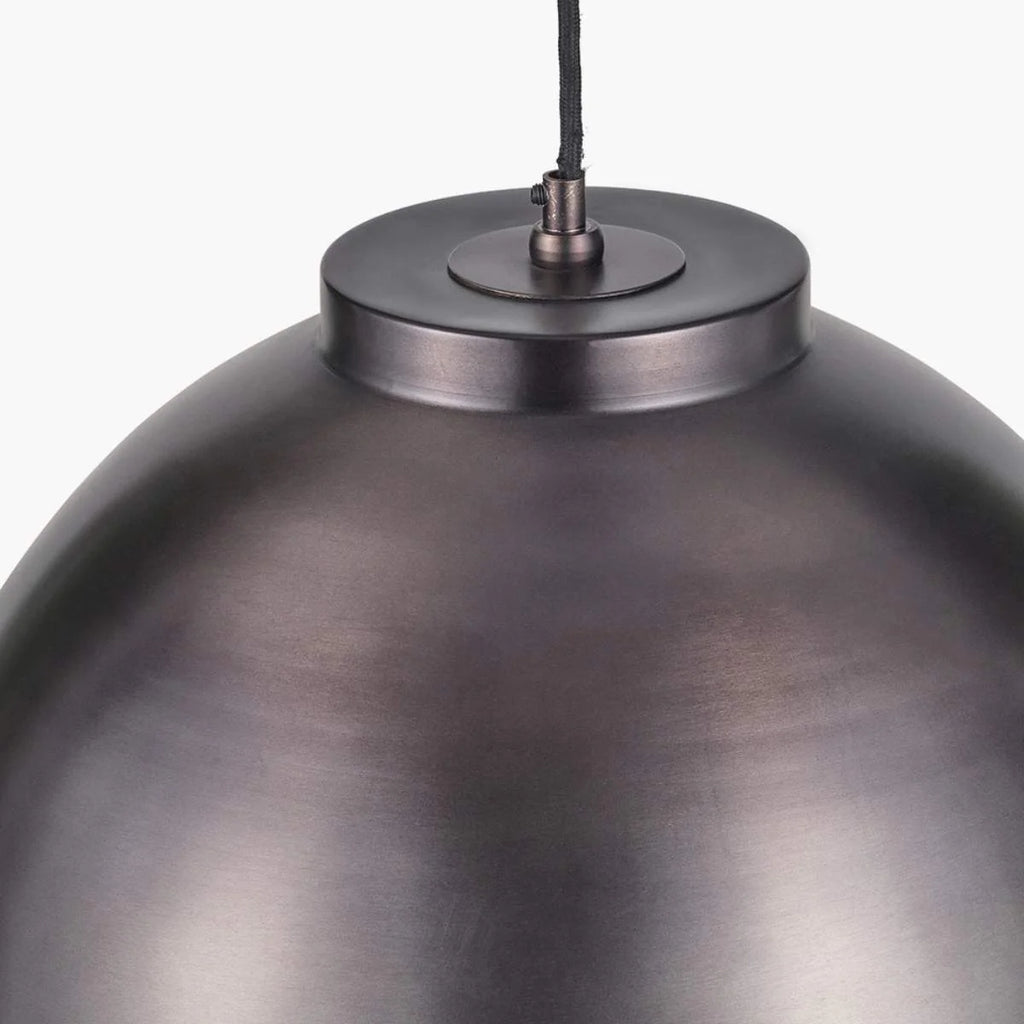 Pacific Lifestyle Harlem Antique Bronze Domed Metal Pendant
