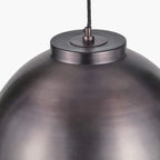 Pacific Lifestyle Harlem Antique Bronze Domed Metal Pendant light