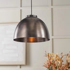 Pacific Lifestyle Harlem Antique Bronze Domed Metal Pendant light
