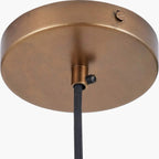 Pacific Lifestyle Ellis Antique Brass Café Metal Pendant light