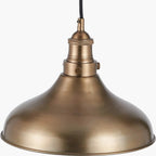 Pacific Lifestyle Ellis Antique Brass Café Metal Pendant light