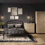 HO+ME Stockholm 4 Drawer Chest in Chevron