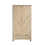 HO+ME Stockholm 2 Door Wardrobe in Chevron
