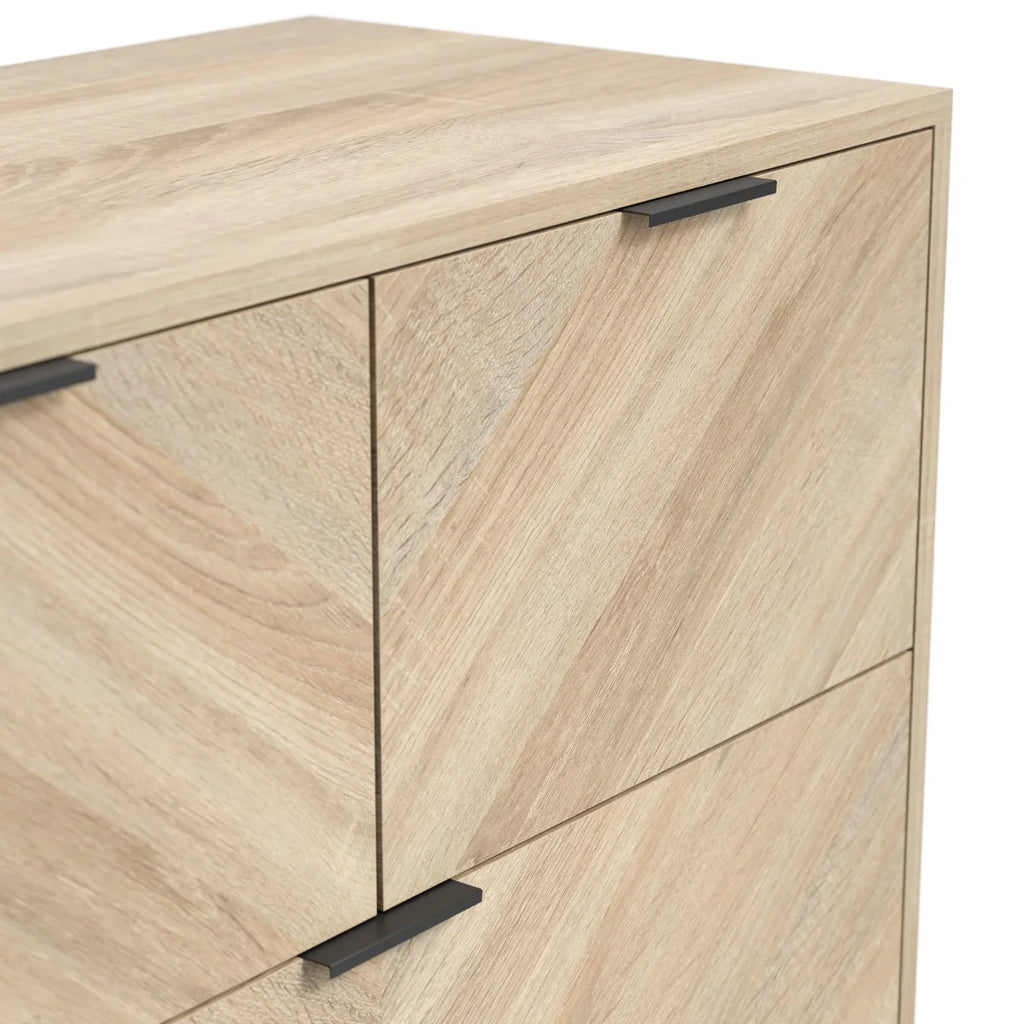 HO+ME Stockholm 4 Drawer Chest in Chevron