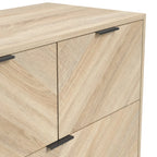 HO+ME Stockholm 4 Drawer Chest in Chevron