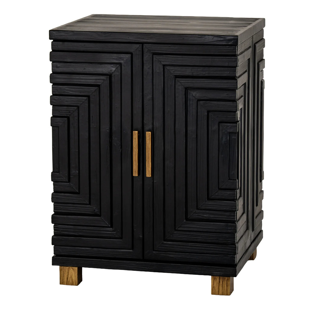 Lennox Black 2 Door Side Cupboard