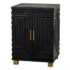 Lennox Black 2 Door Side Cupboard