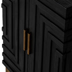 Lennox Black 2 Door Side Cupboard