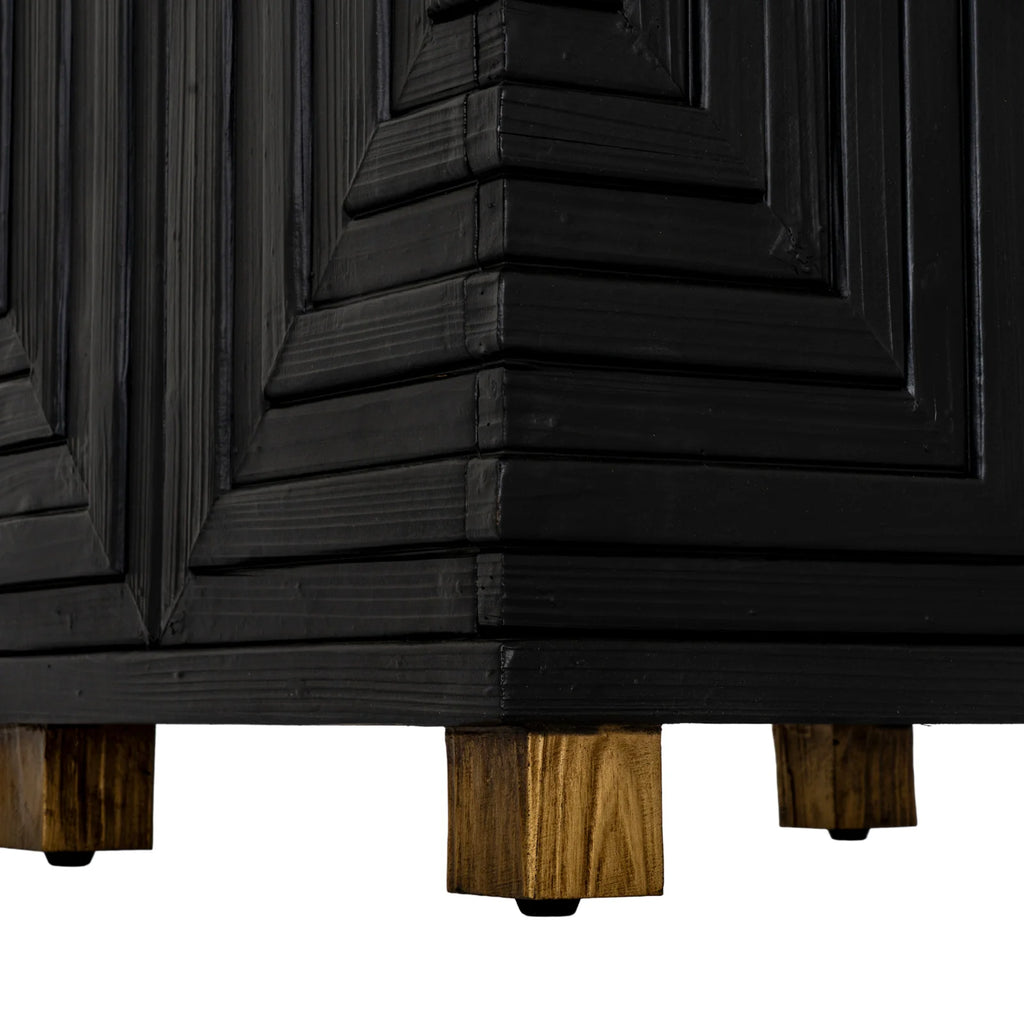 Lennox Black 2 Door Side Cupboard