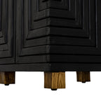 Lennox Black 2 Door Side Cupboard