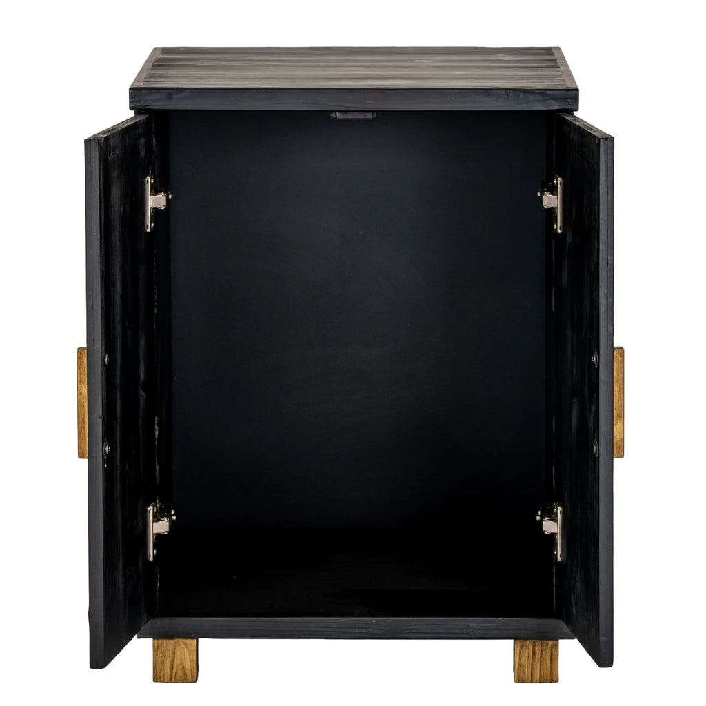 Lennox Black 2 Door Side Cupboard
