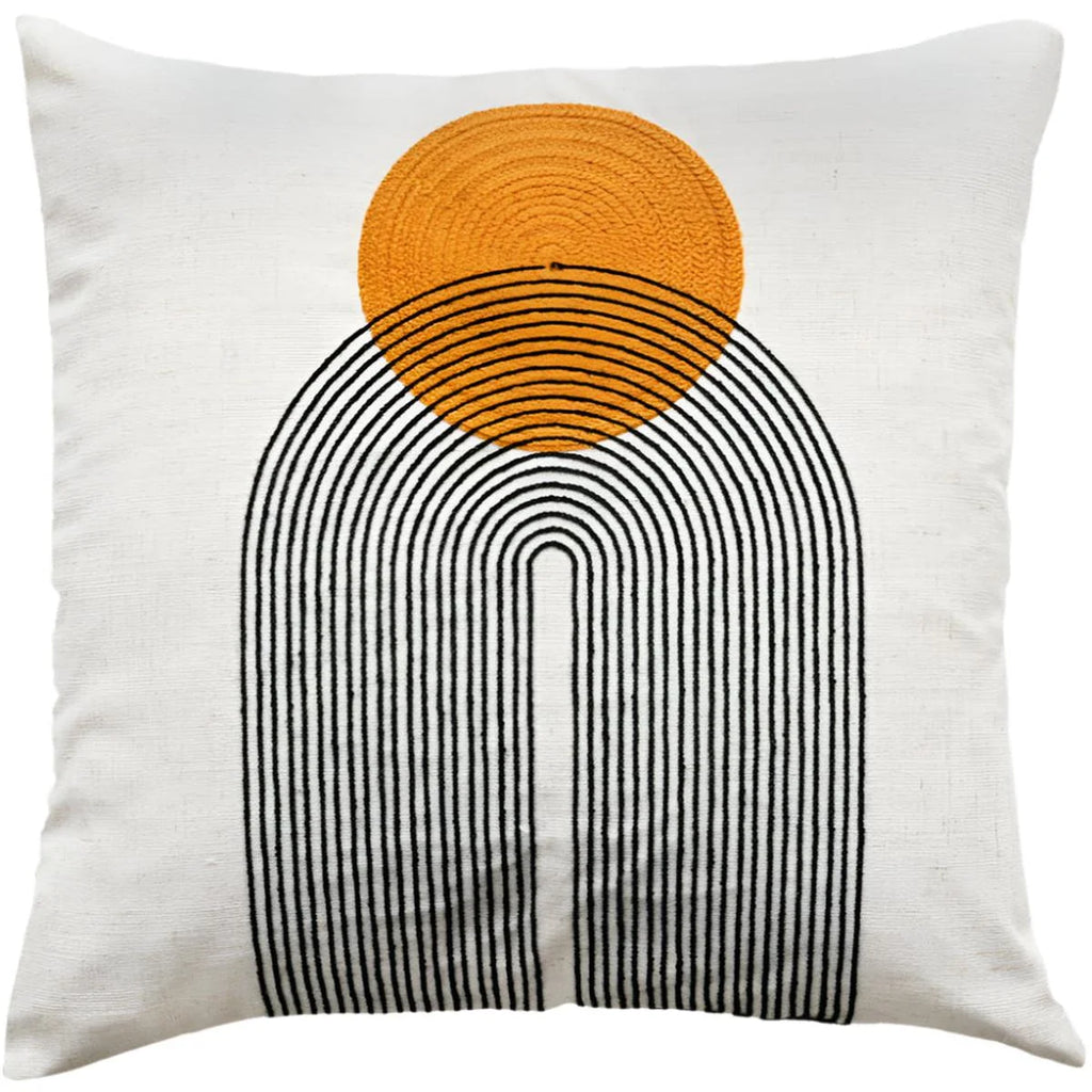 Malini Saloni Cushion In Mustard