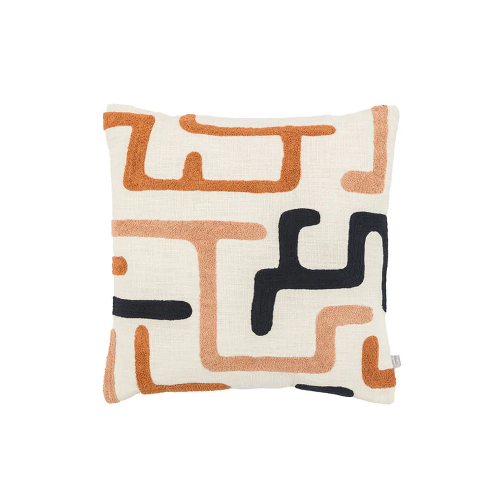 Gallery Direct Arul Embroidered Cushion Nutmeg