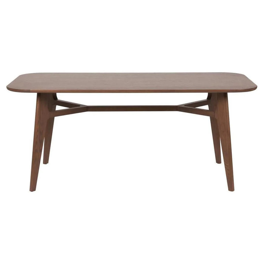 Pacific Lifestyle Alvar Dark Ash Wood Retro Dining Table