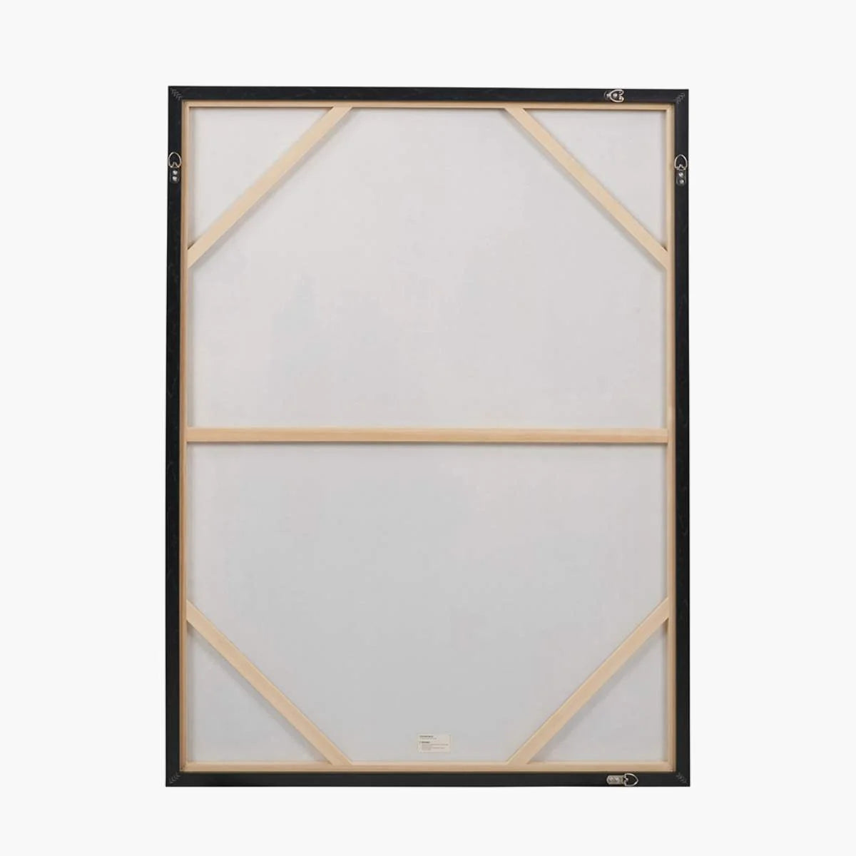 Pacific Lifestyle Gold and Blue Tone Abstract Canvas with Black Frame