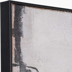 Pacific Lifestyle Monochrome Abstract Canvas with Black Frame
