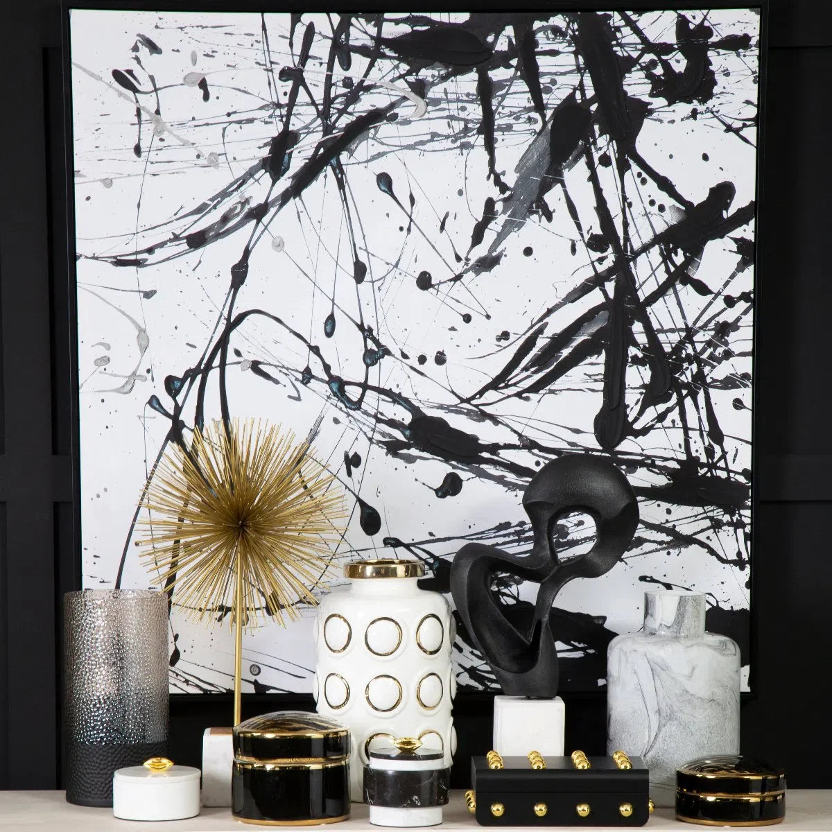 Beaumonde Home ‘Astratti Black And White’ Wall Art