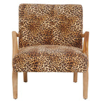 Beaumonde Home Cefena Leopard Print Chair