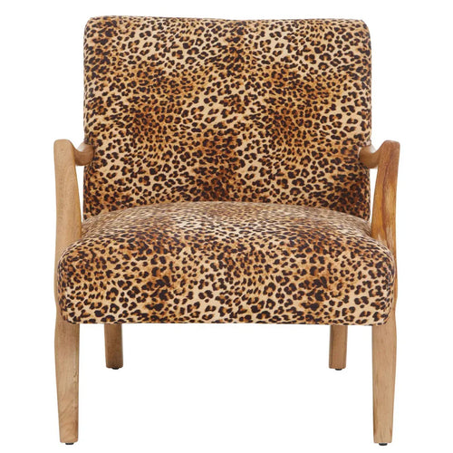 Beaumonde Home Cefena Leopard Print Chair