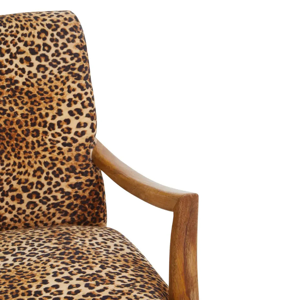 Beaumonde Home Cefena Leopard Print Chair