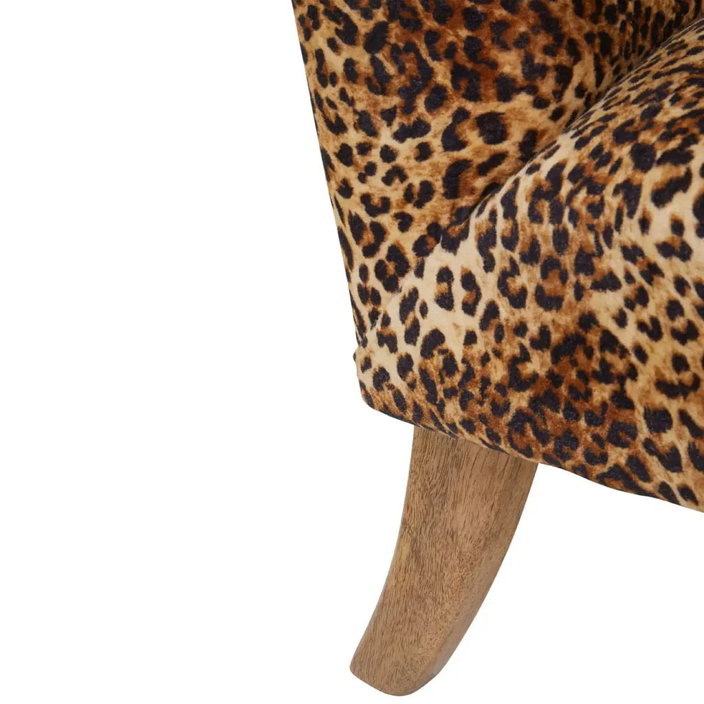 Beaumonde Home Cefena Leopard Print Chair