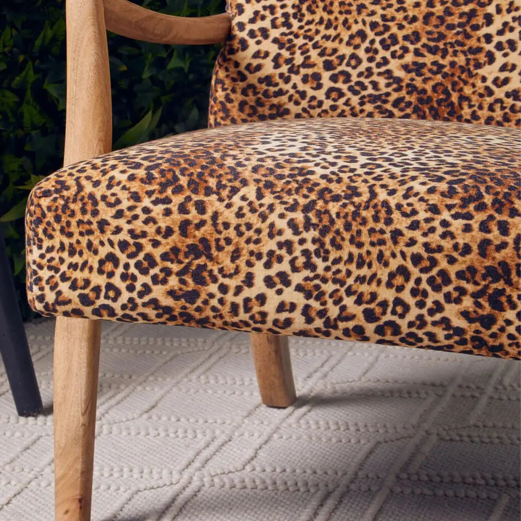 Beaumonde Home Cefena Leopard Print Chair