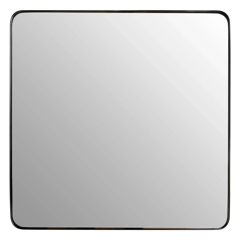 Beaumonde Home Candi Matt Black Squared Wall Mirror