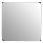 Beaumonde Home Candi Matt Black Squared Wall Mirror