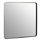 Beaumonde Home Candi Matt Black Squared Wall Mirror