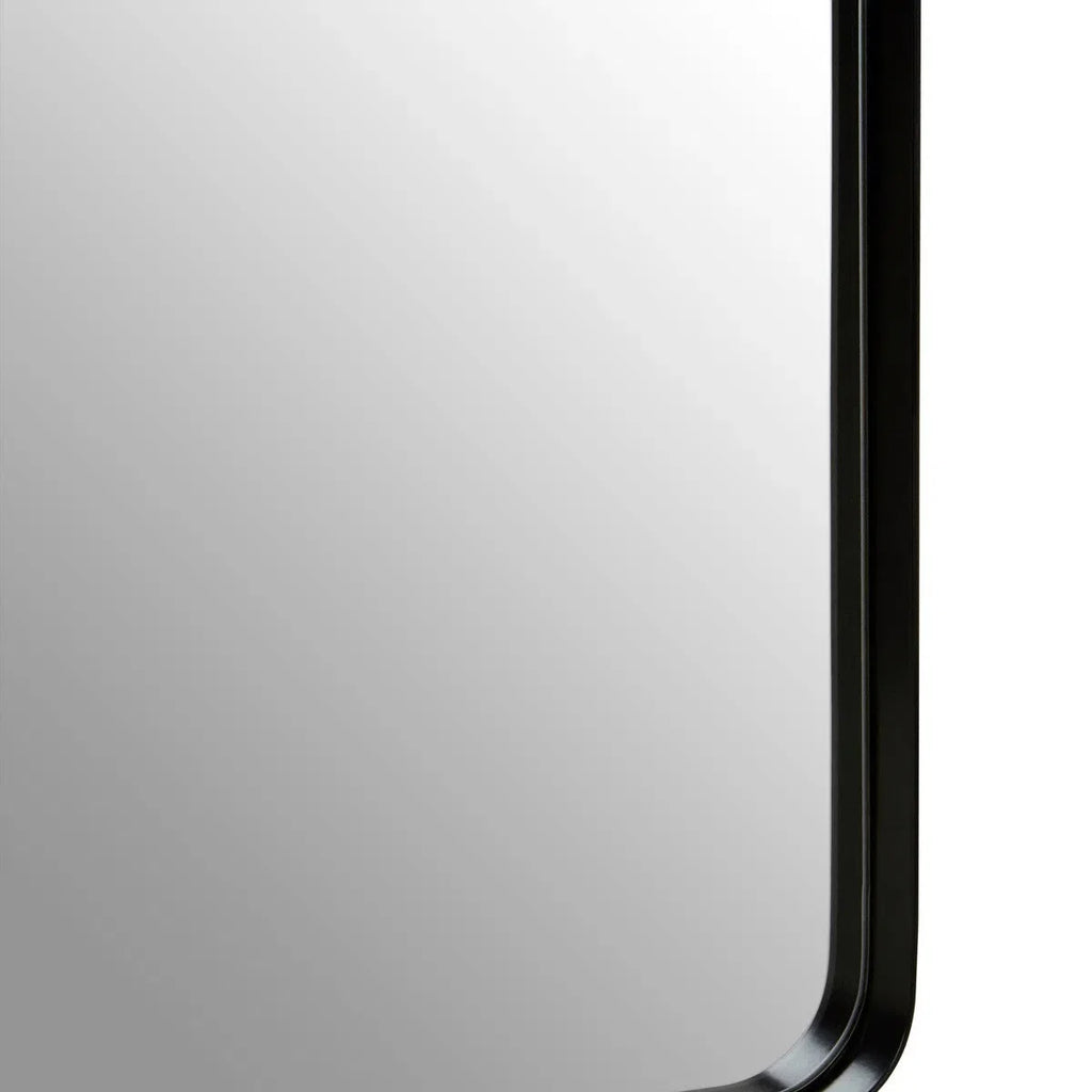Beaumonde Home Candi Matt Black Squared Wall Mirror