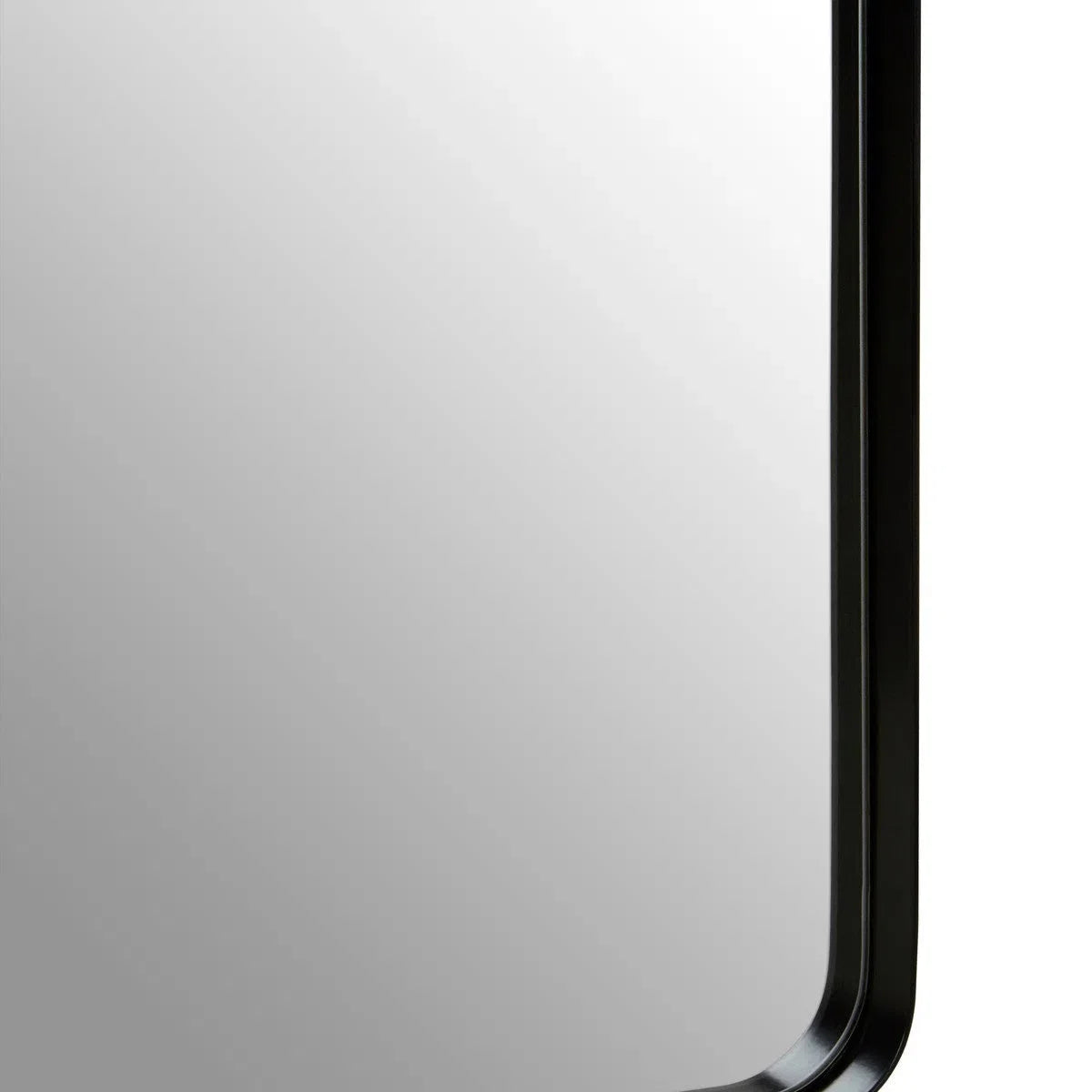 Beaumonde Home Candi Matt Black Squared Wall Mirror