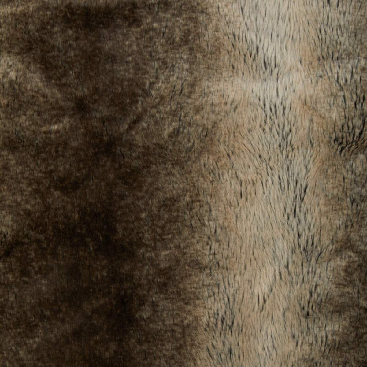 Beaumonde Home Bosie Lamina Mocha Ombre Fur Throw