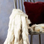 Beaumonde Home Bosie Lamina Natural Fur Throw