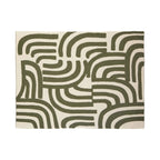 Beaumonde Home Bosie Ozella Natural And Green Throw