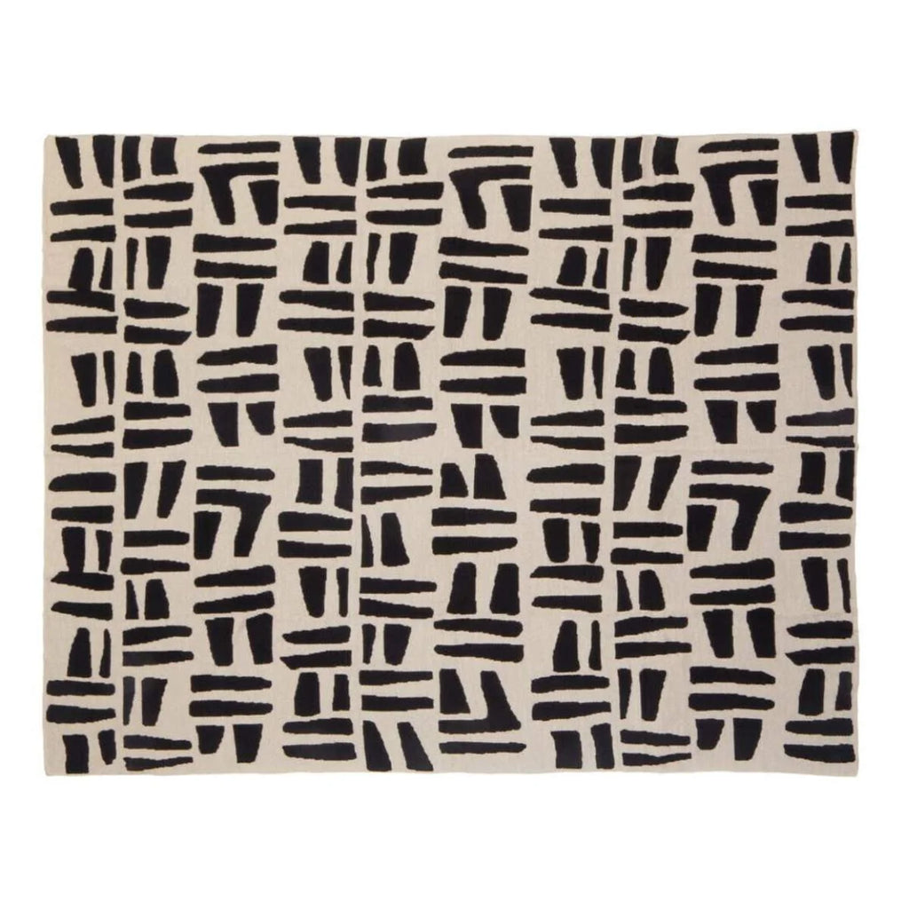Beaumonde Home Bosie Ozella Natural And Black Throw
