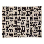 Beaumonde Home Bosie Ozella Natural And Black Throw