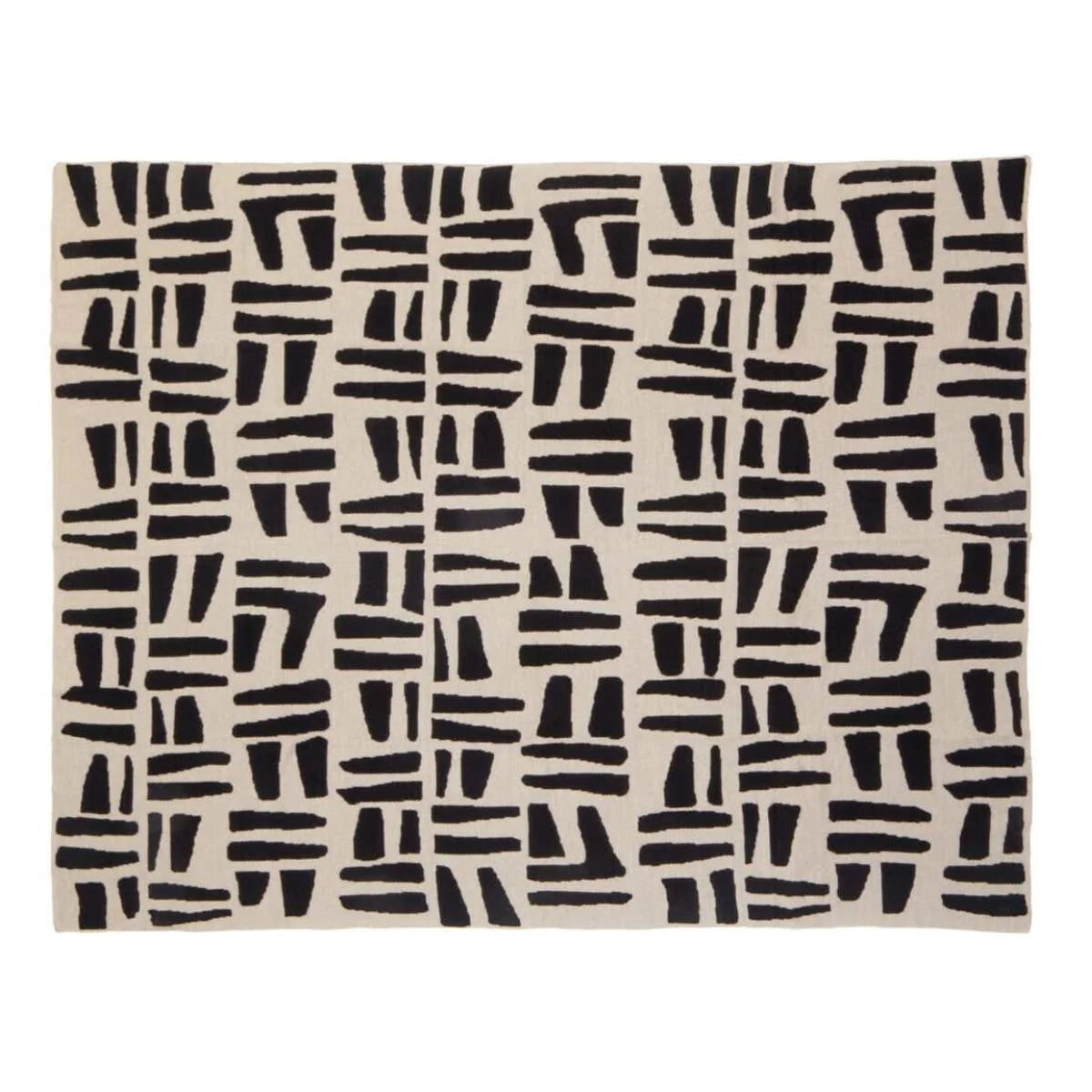 Beaumonde Home Bosie Ozella Natural And Black Throw