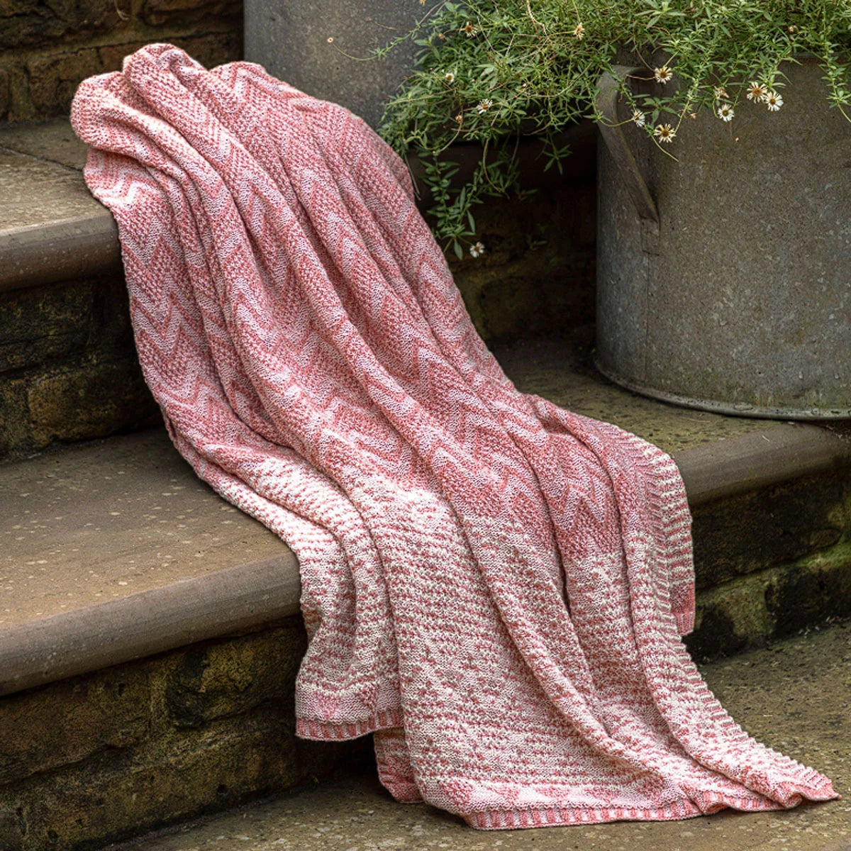 Gallery Direct Nalu Knitted Herringbone Throw
